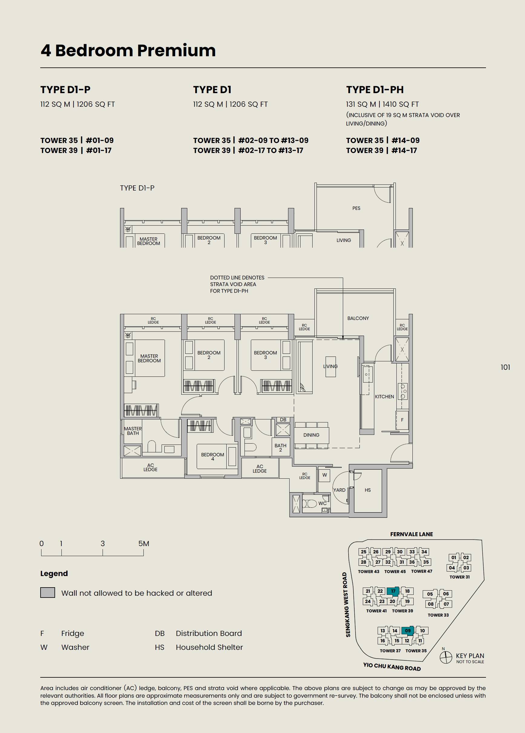 Parc Greenwich 1 Bedroom Floor Plan 7